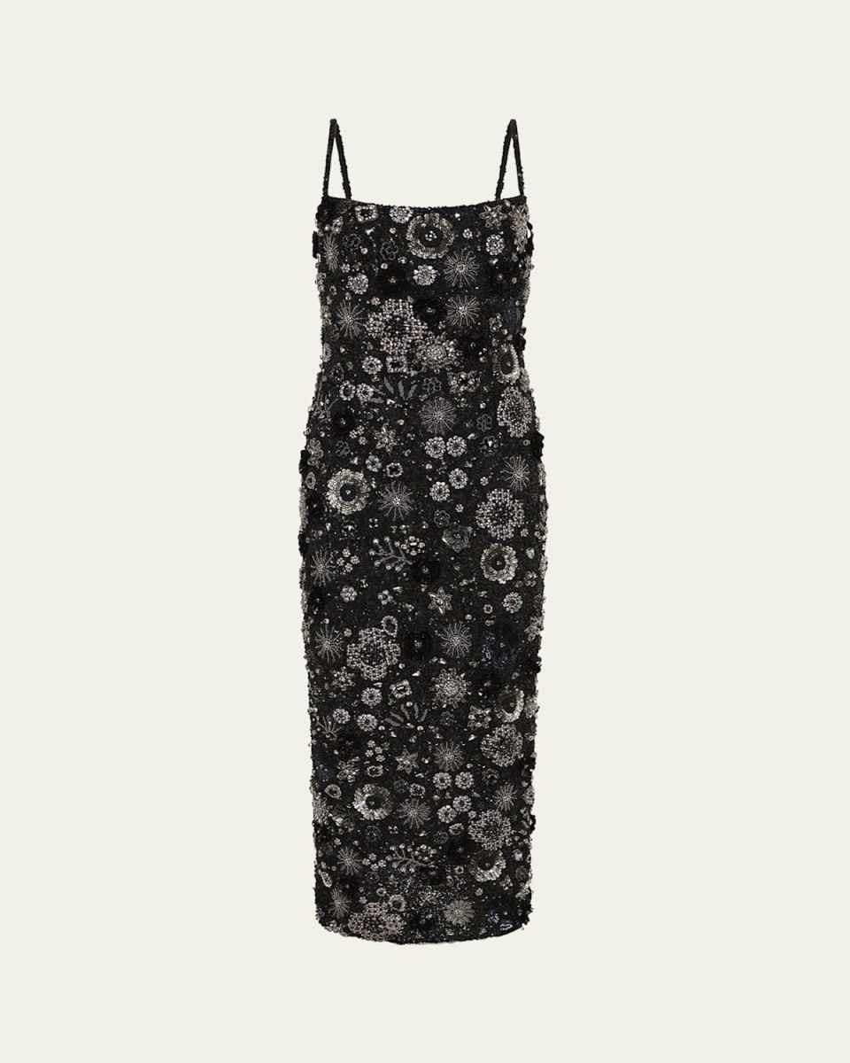 Francesca Floral Embellished Ankle Gown